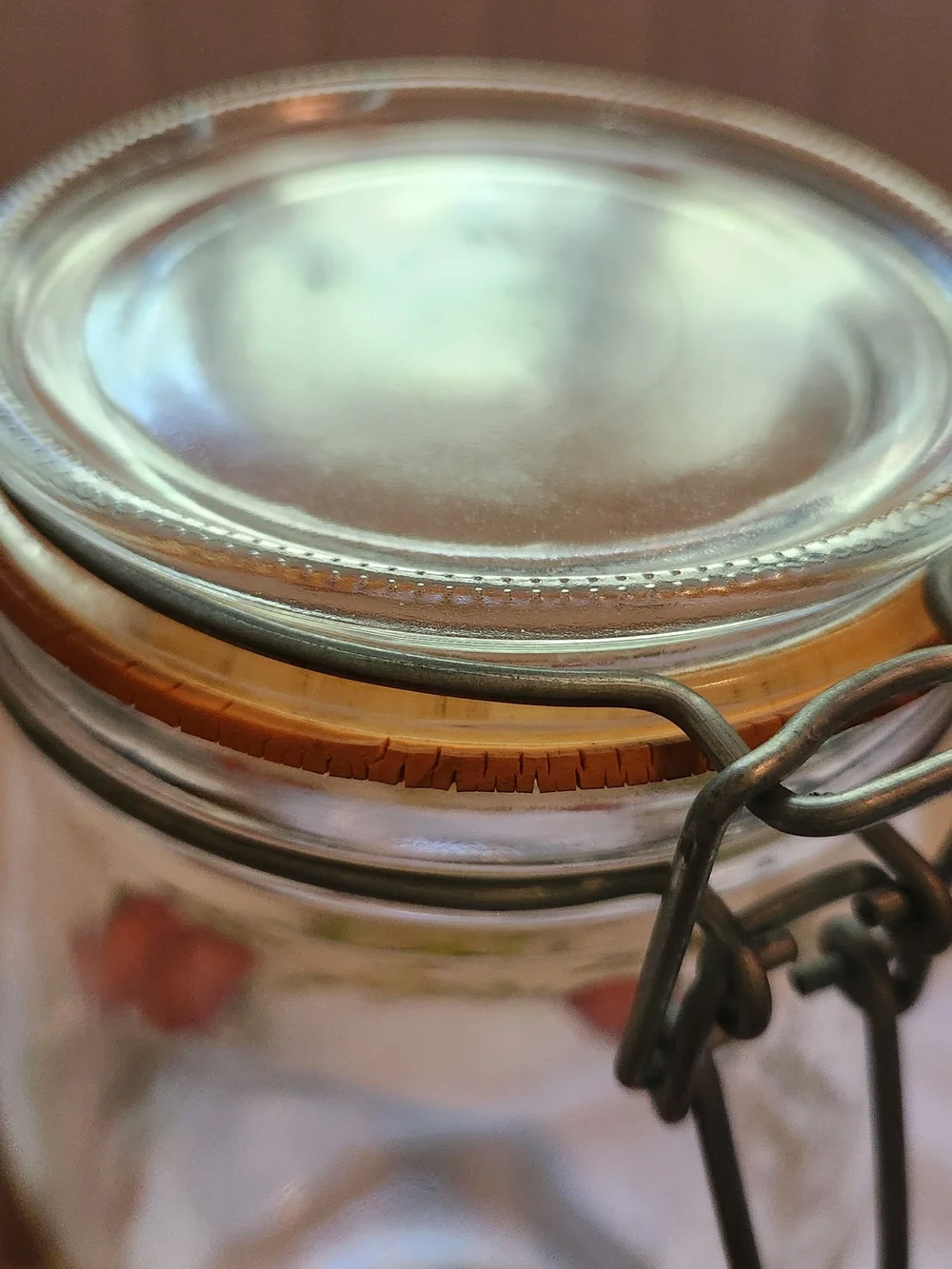 Vintage Arc France Glass Cannister Spice Of Life Pattern